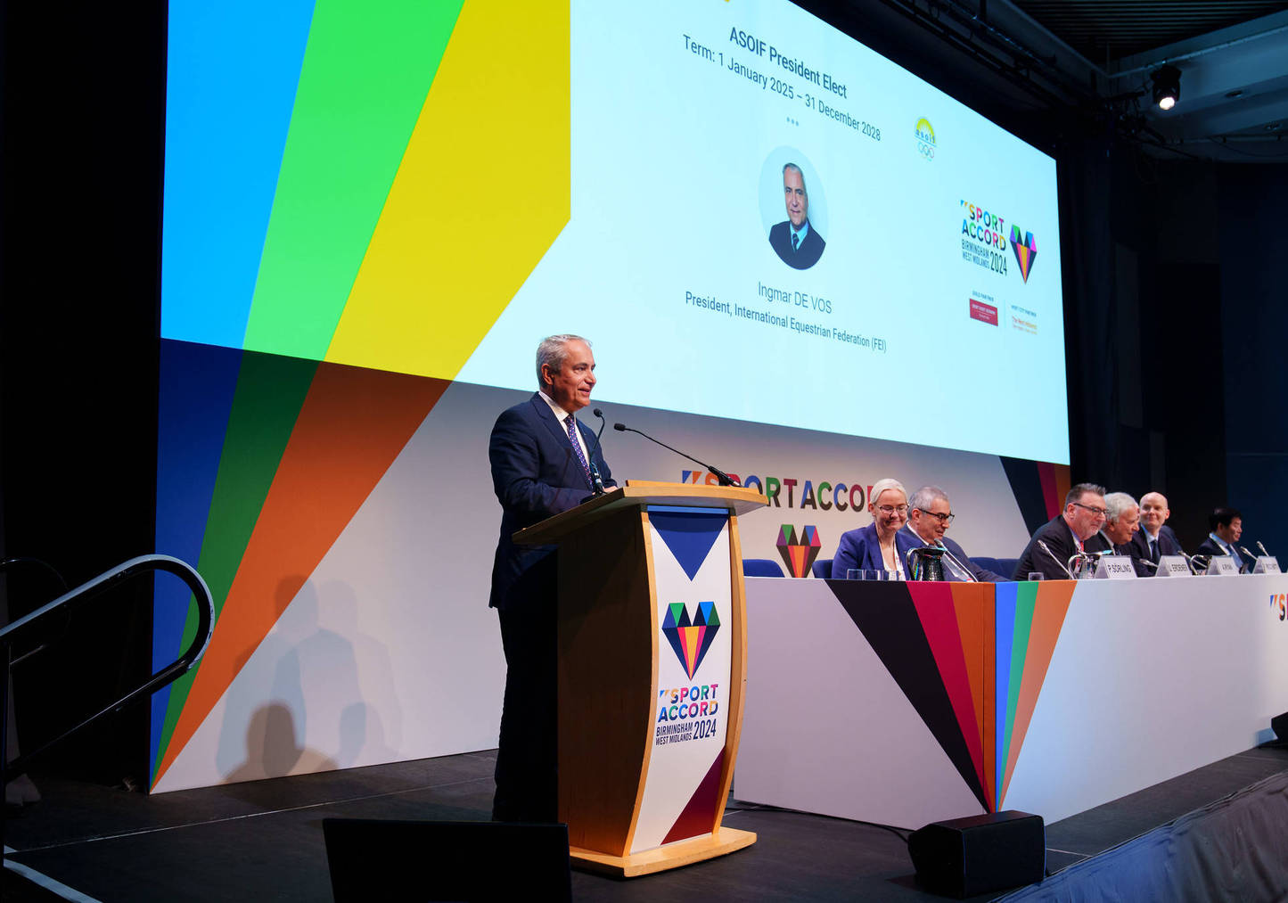 FEI President Ingmar de Vos elected ASOIF President