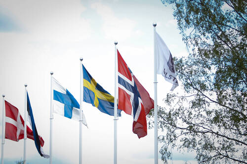 Nordic Baltic Championships flags