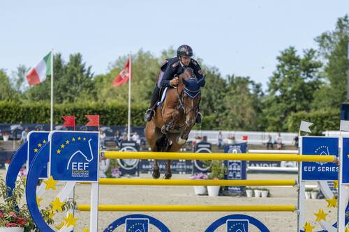 Federico Ciriesi & Quincy Juice jumped a double clear to secure the victory for Team Italy at the Longines EEF Series CSIO3* Deauville on Friday 5 June 2026. © EEF/ Hippo Foto - Dirk Caremans