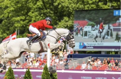Piergiorgio Bucci (ITA) and Cochello standout performance at the inaugural Longines EEF Series Final in 2021. © EEF