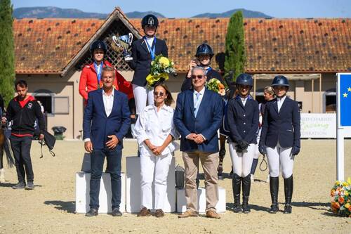 The Young Riders’ title at the 2026 Balkan Jumping Championships in Thessaloniki (GRE) went to Romania’s Octavia Illisoi and Melrin van t Heike. © photobit_net