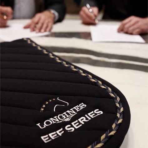 Harcour and the European Equestrian Federation sign their new partnership, marking a milestone in their shared journey in equestrian sport. © Harcour