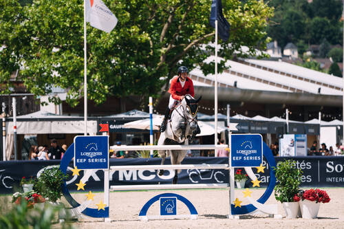 Image : Sacha Beghuin with the talented Elcup van Beek II Z in Deauville (FRA) at the semi final of the Longines EEF Series on Friday 20 June 2025. © EEF / Cecile Sablayrolles
