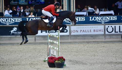 Andreas Schou and Darc De Lux claim the victory for Team Denmark in front of the home crowd at the Longines EEF Series CSIO3* Stutteri Ask (DEN) on Friday 22 May 2026.  © EEF