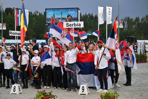 Balkan Jumping Championships Opening Ceremony celebrations Belgrade (SRB) © EEF