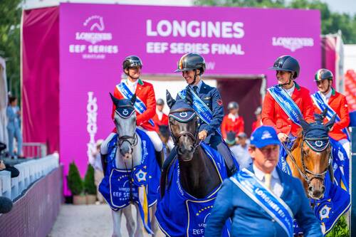 Italy claimed their first Longines EEF Series title in Warsaw in 2021. © EEF