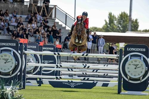 Anthony Bourquard & Fontaineblau Manciais part of the winning Swiss team at the Longines EEF Series South Central Semi Final in Samorin (SVK) on Friday 10 July 2026 © EEF