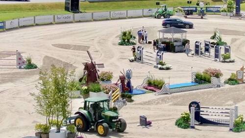 Bart Vonck's designed course at the 2026 Longines EEF Series North West Semi Final at Peelbergen (NED) © EEF